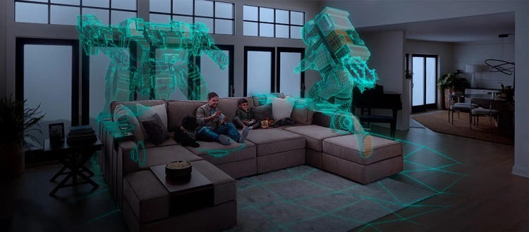 People enjoying a large Lovesac sectional couch