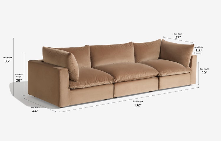 Cush 3-Cushion Sofa