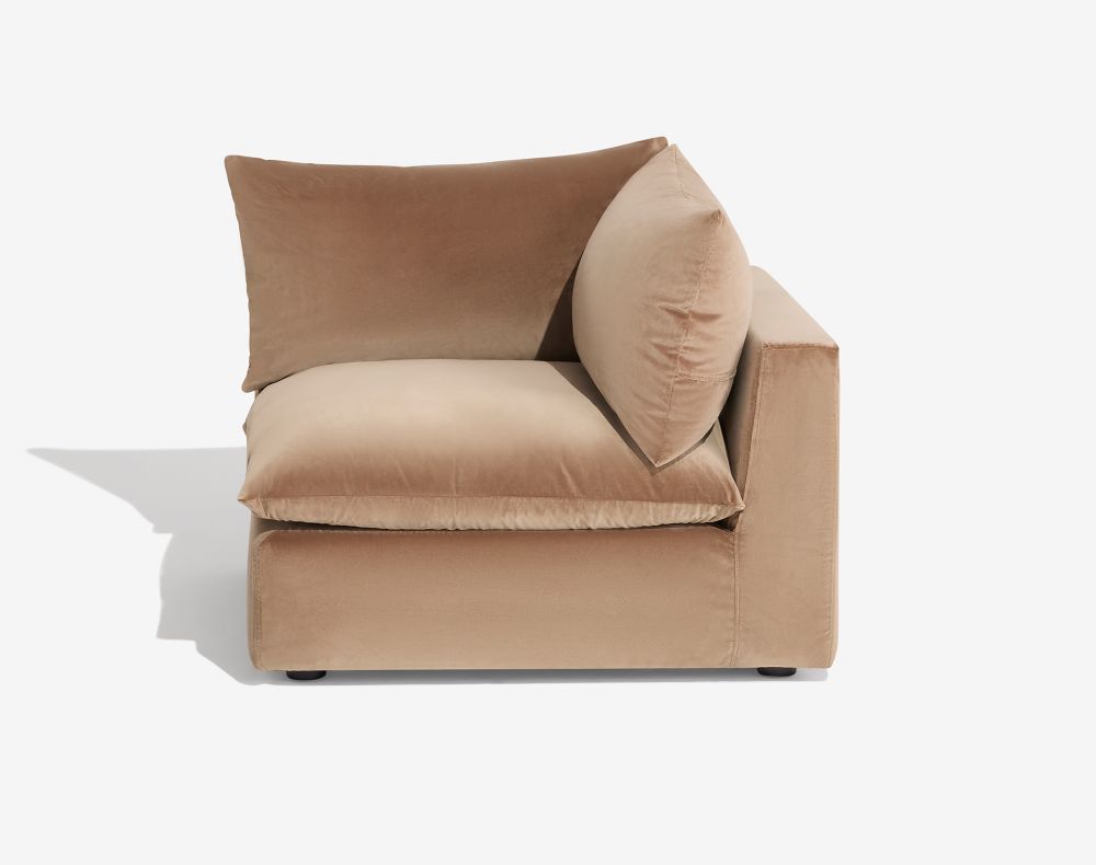 Cush Corner Golden Taupe Plush Velvet 1