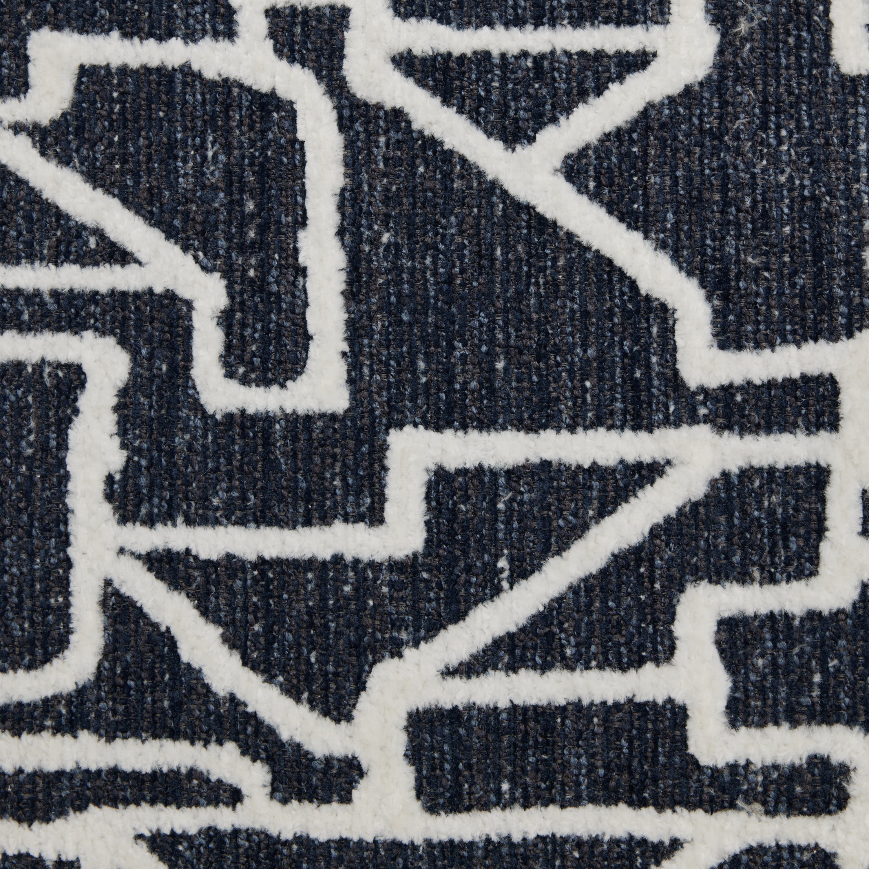 Geometric Jacquard Navy