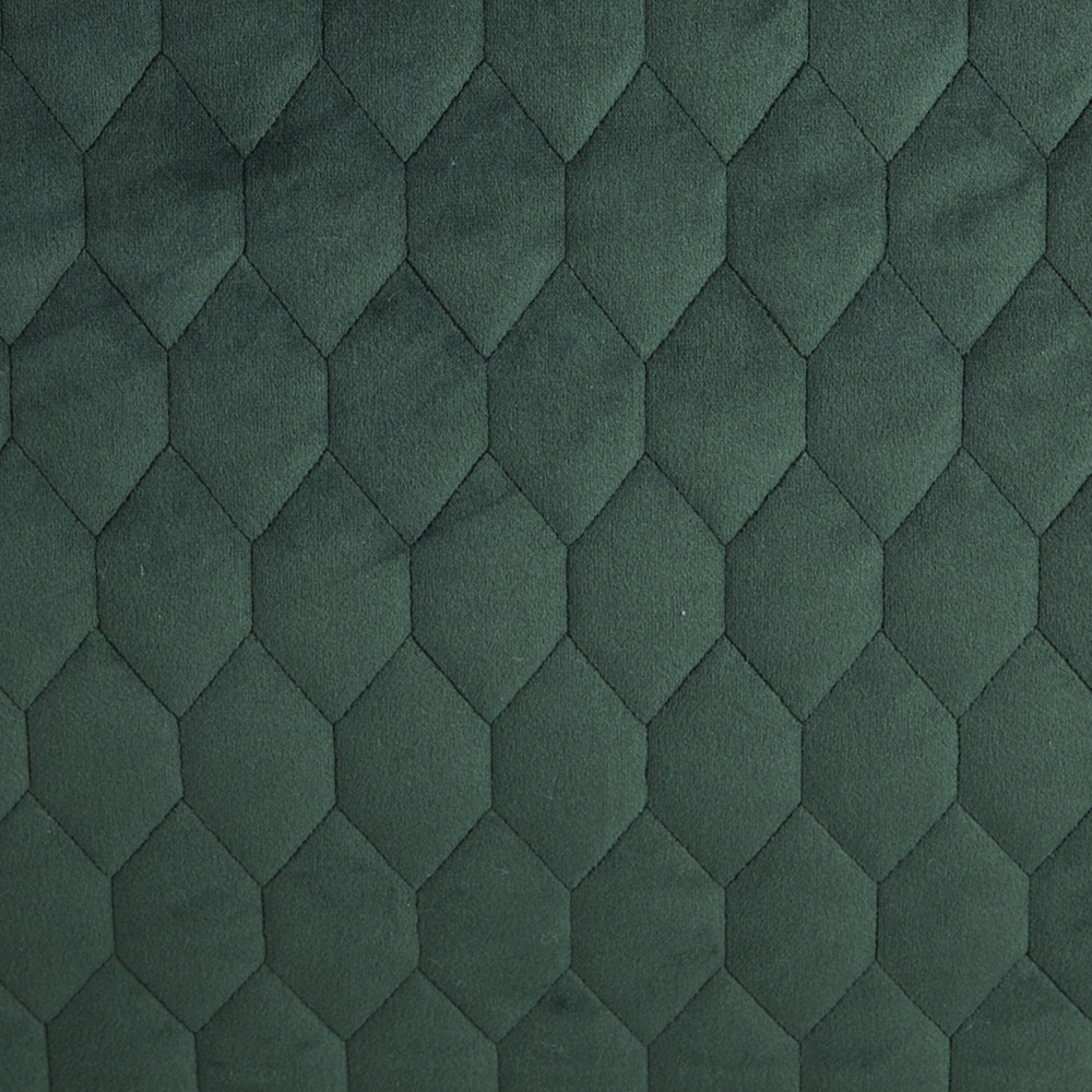 Pine Quilted Velvet