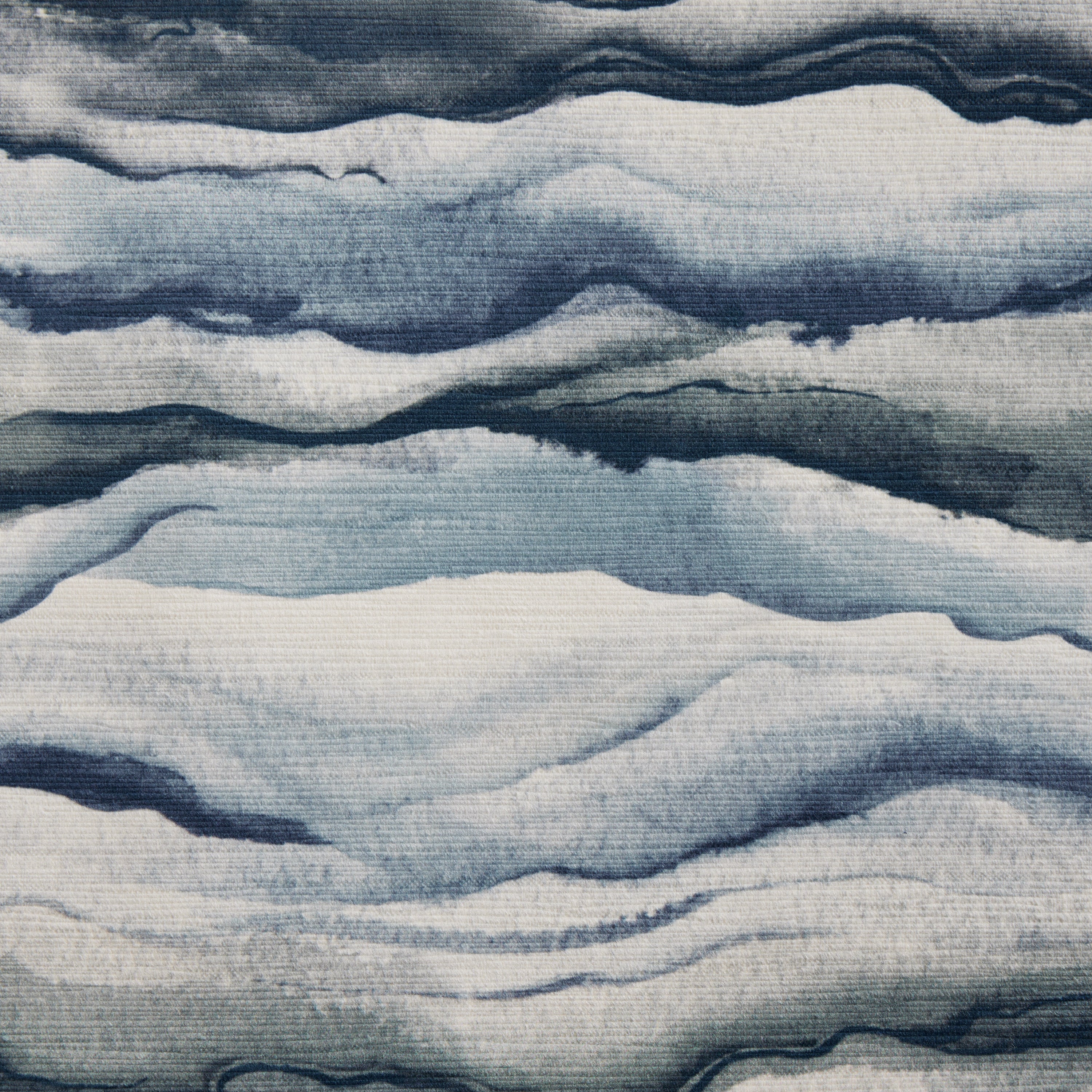 Navy Watercolor Velvet