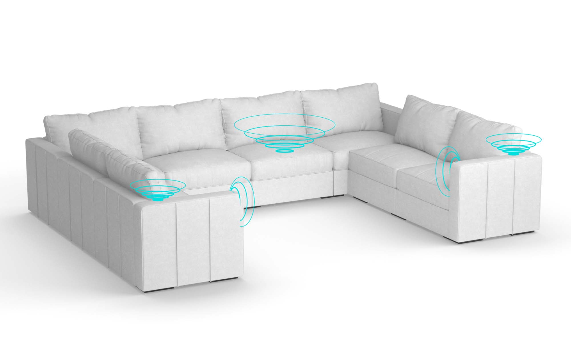Lovesac u shop shaped sectional