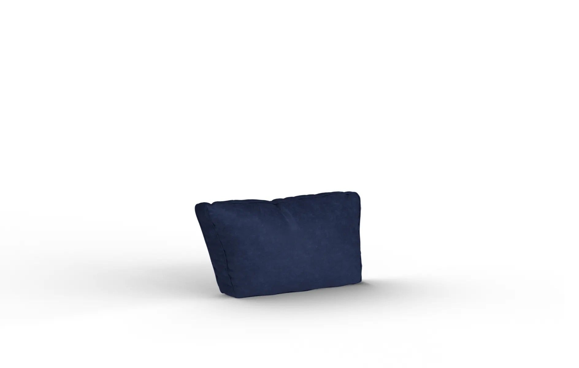 Angled Side Pillow Cover: Sapphire Navy Corded Velvet