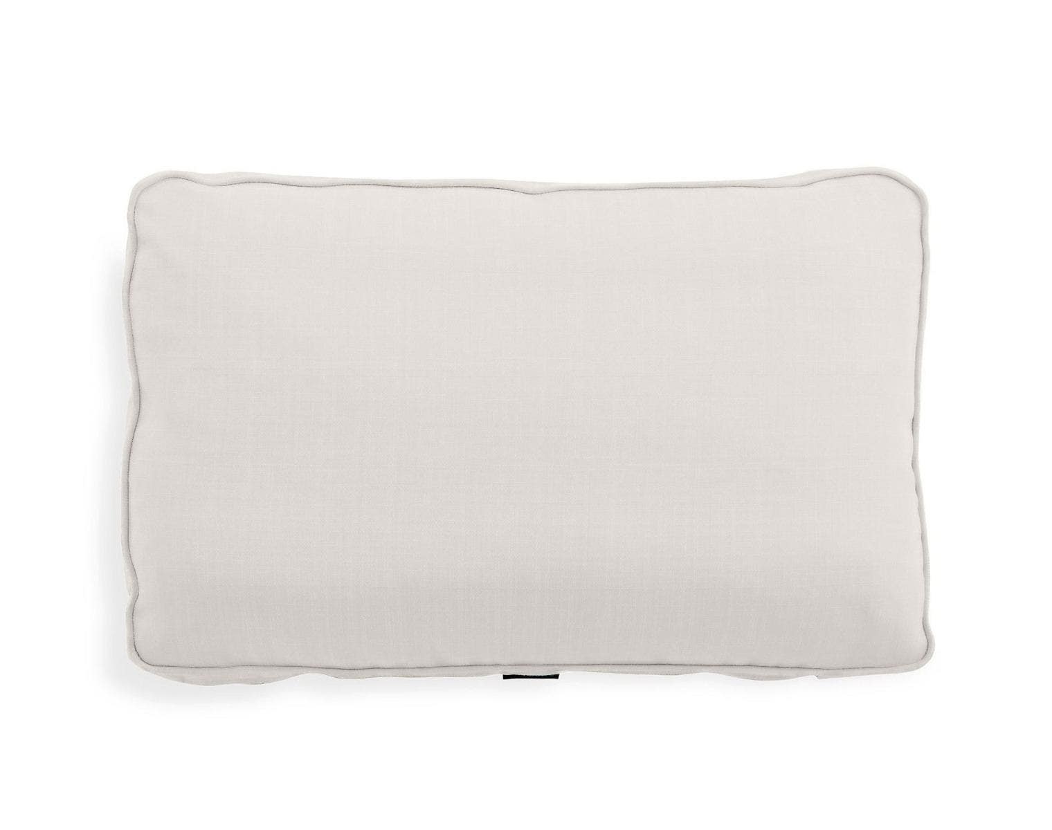 Back Pillow Cover Coastal White Brushed Weave