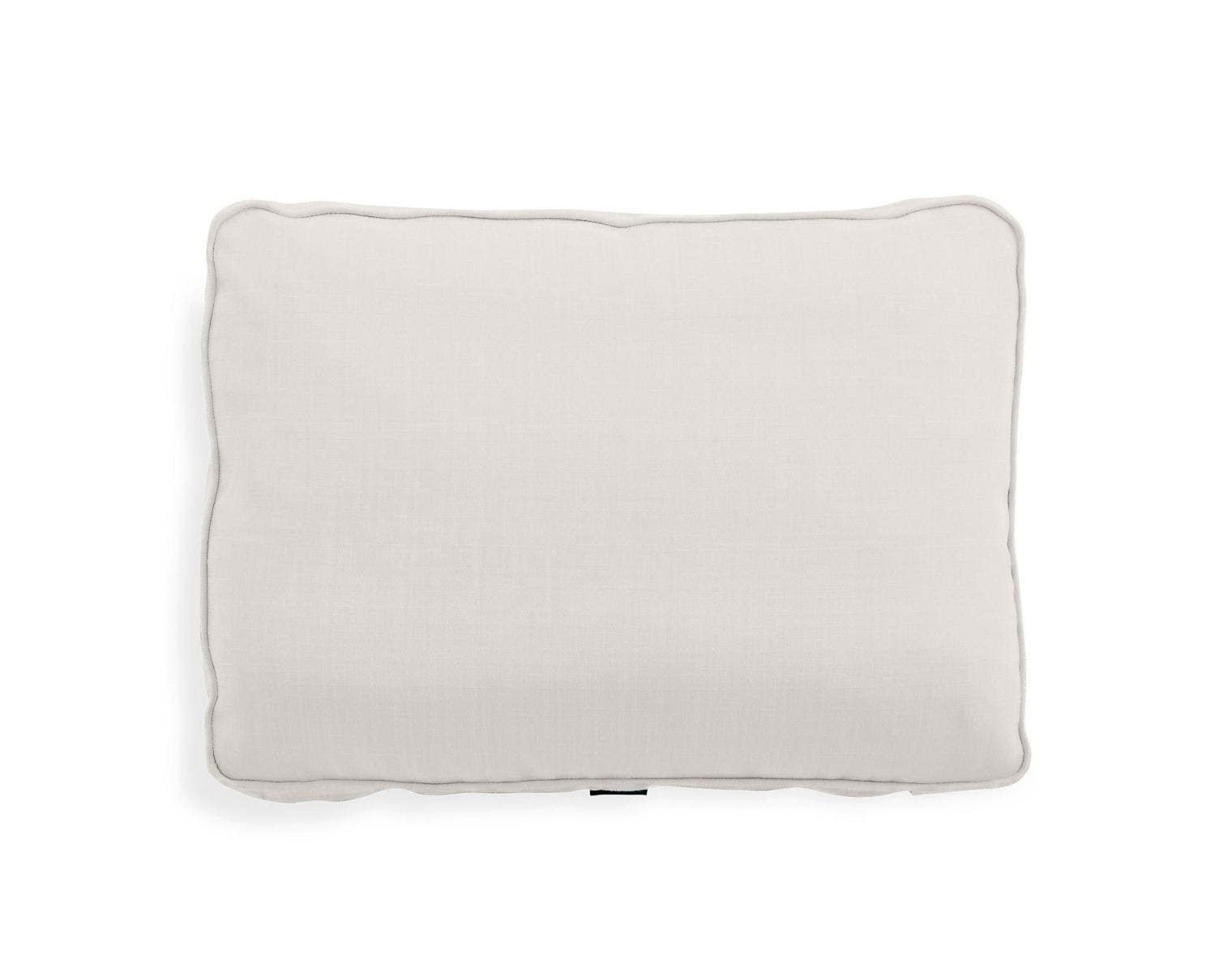 White canvas online pillow cover