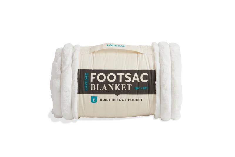 Footsac Blanket: Dove Channeled Phur - Lovesac