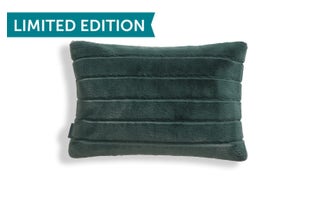 24x16 Throw Pillow Cover: Lagoon Flat Channeled Phur