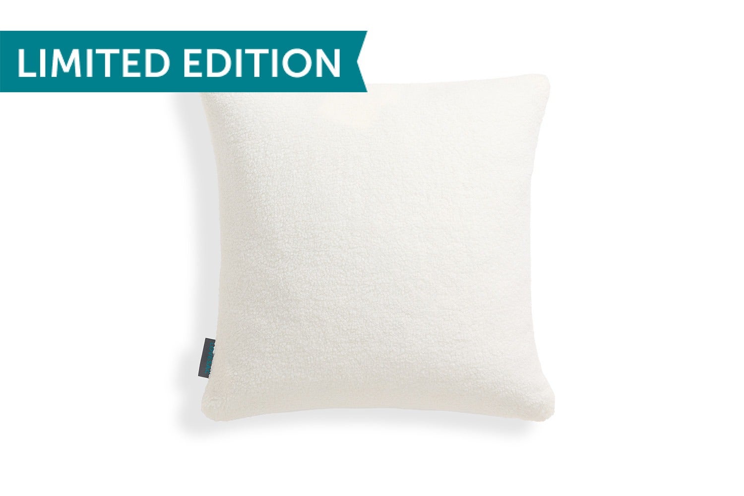 18x18 Throw Pillow Cover: Cream Sherpa
