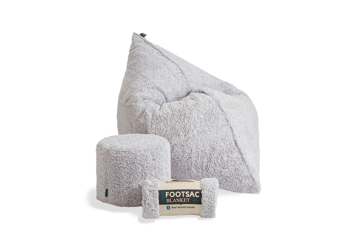Lovesac shop foot blanket