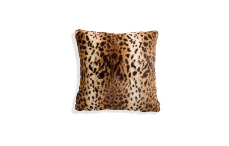 18x18 Throw Pillow Cover: Leopard Phur