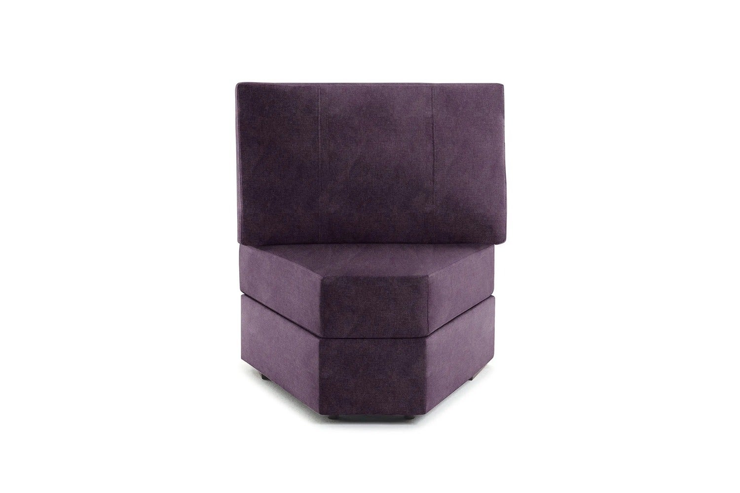 Wedge Seat Cover Set: Amethyst Corded Velvet