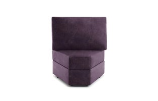 Wedge Seat Cover Set: Amethyst Corded Velvet