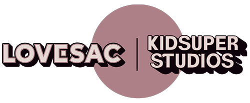 Lovesac x KidSuper Studios logo