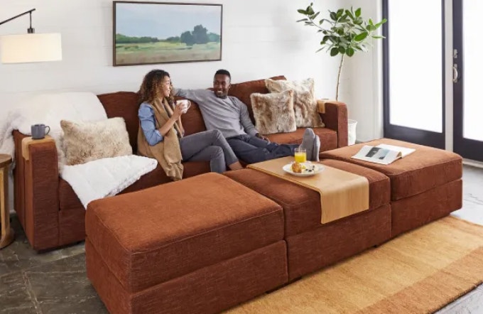 People Chatting on Lovesac Sactional