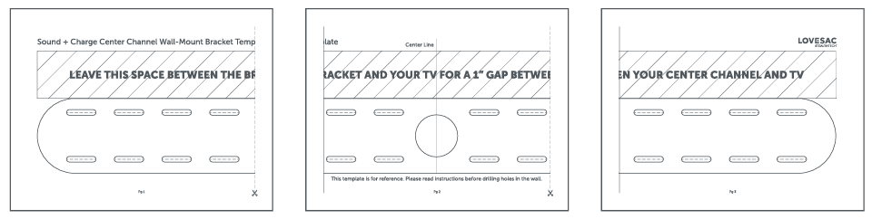 StealthTech Wall Mount Template.