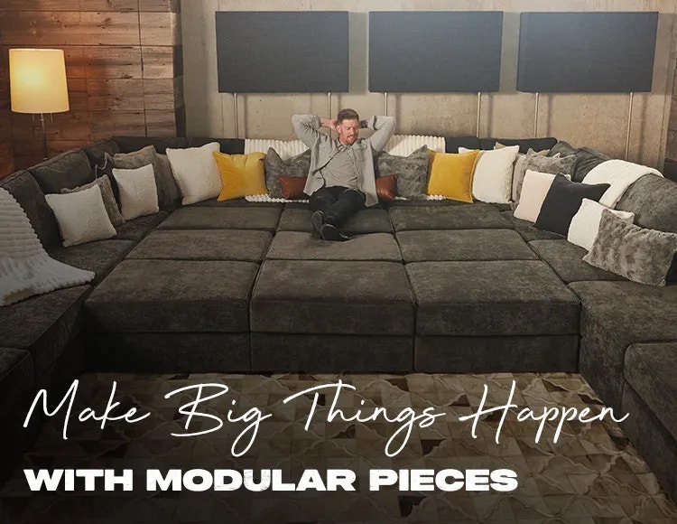 Man Relaxing on Lovesac Sactional 