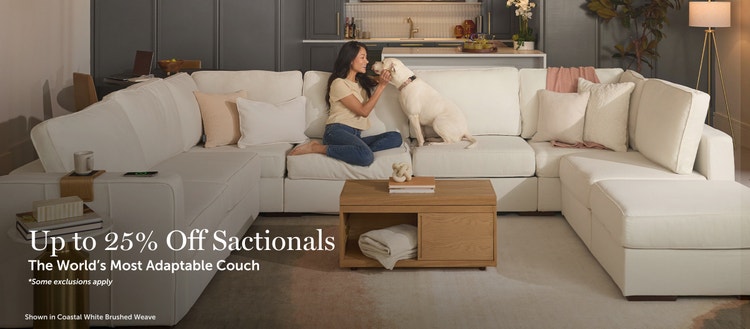 Women lounging on Lovesac sectional couch.