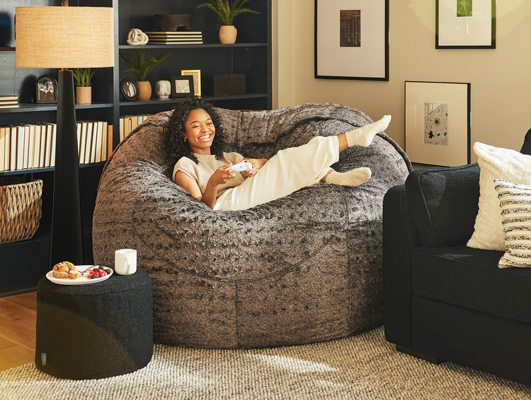 PillowSac Accent Chair in Wombat Phur