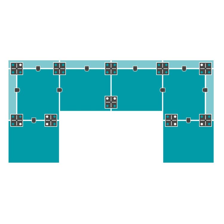 6+6 Double Chaise