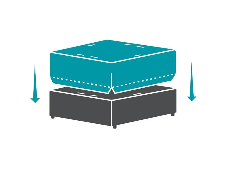 Lovesac Seat base and Cover graphic