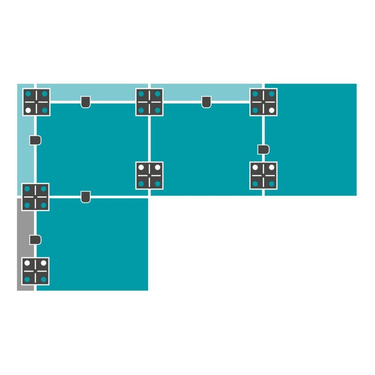 4+4 Side Chaise