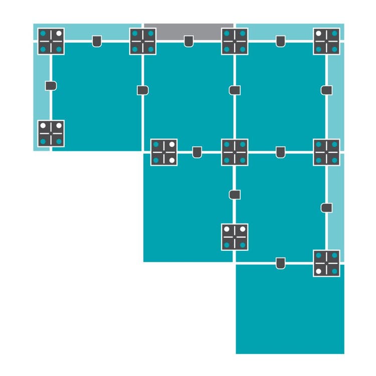 6+6 Deep Ottoman