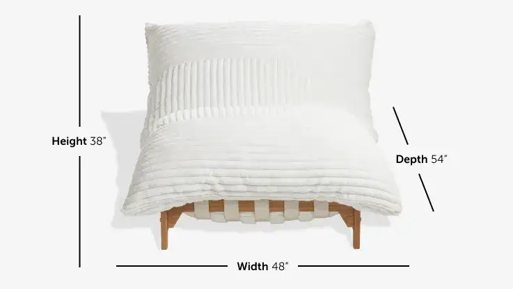PillowSac Accent Chair Frame dimensions