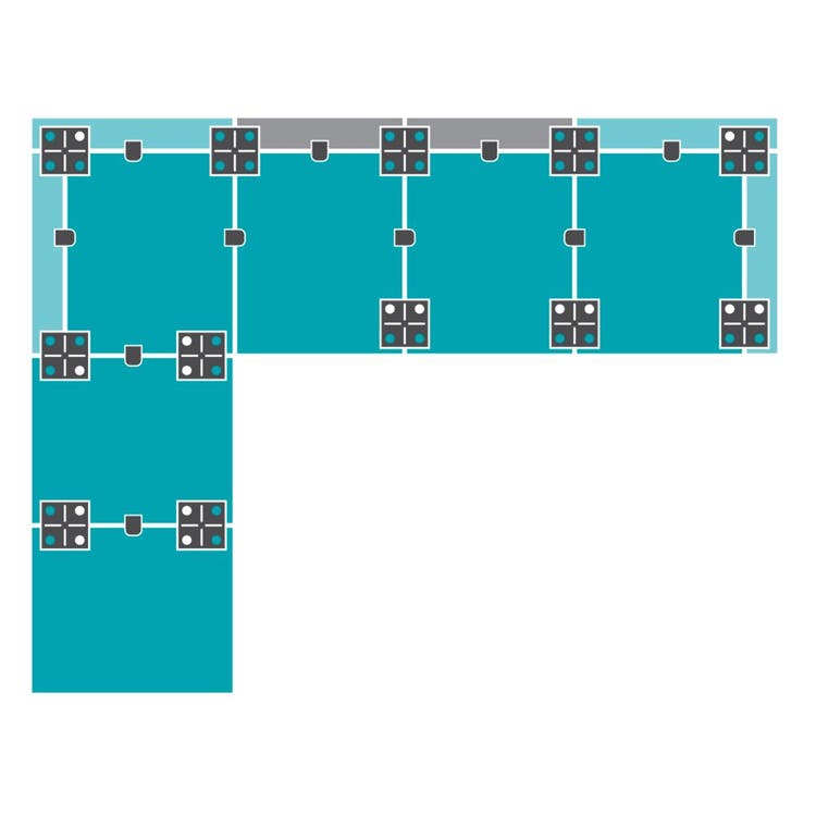 6+6 Deep Sofa Long Chaise