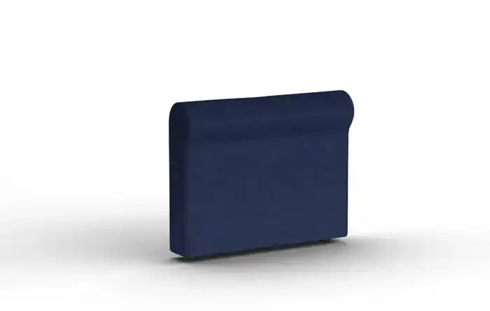 Roll Arm Side Cover: Sapphire Navy Corded Velvet