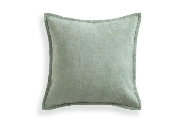 18x18 Throw Pillow Cover: Seagrass Chenille