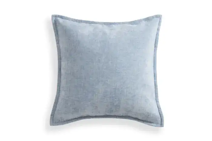 18x18 Throw Pillow Cover: Ocean Chenille