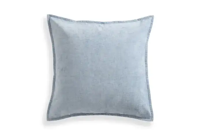 24x24 Throw Pillow Cover: Ocean Chenille