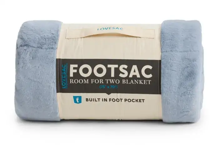 Room for Two Footsac Blanket: Ocean Plush Phur