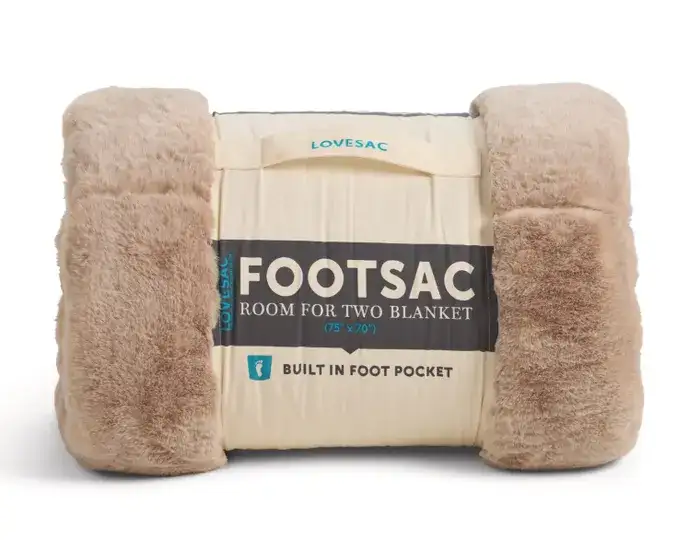 Room for Two Footsac Blanket: Nutmeg Sable Phur