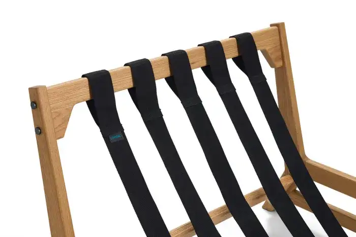 Pillowsac Accent Chair Frame Straps: Black Webbing