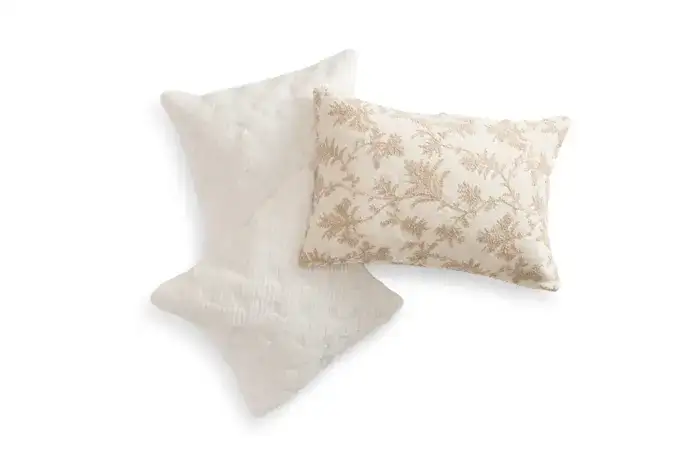 Throw Pillow Cover Bundle: Seashell Weave Phur & Taupe Jacquard Willow