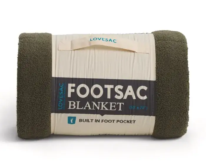 Footsac Blanket: Thyme Sherpa