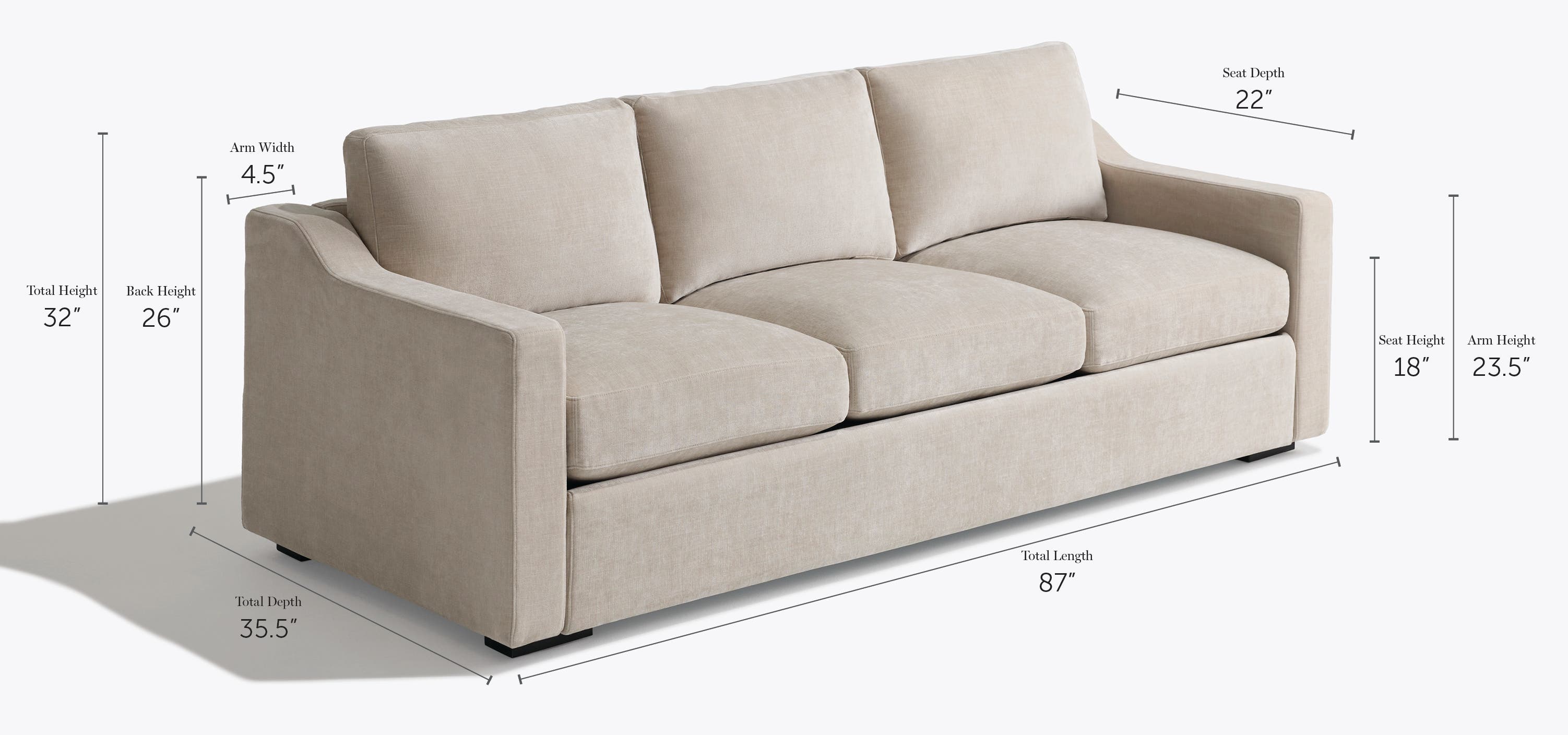 3cushionSofa dimensions