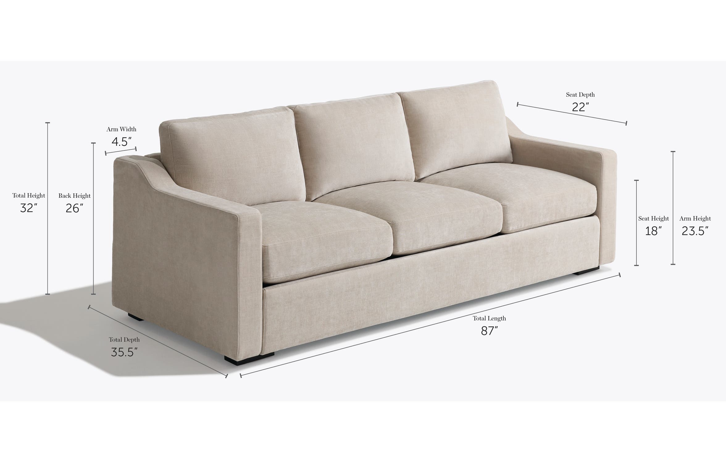 3cushionSofa dimensions